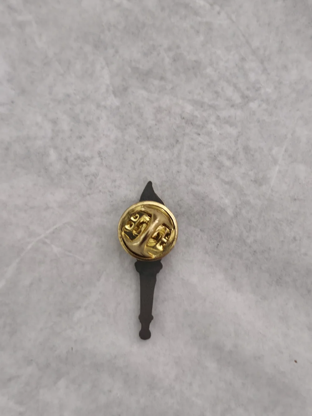 Antique-Inspired Torch Brooch in Gold Tone